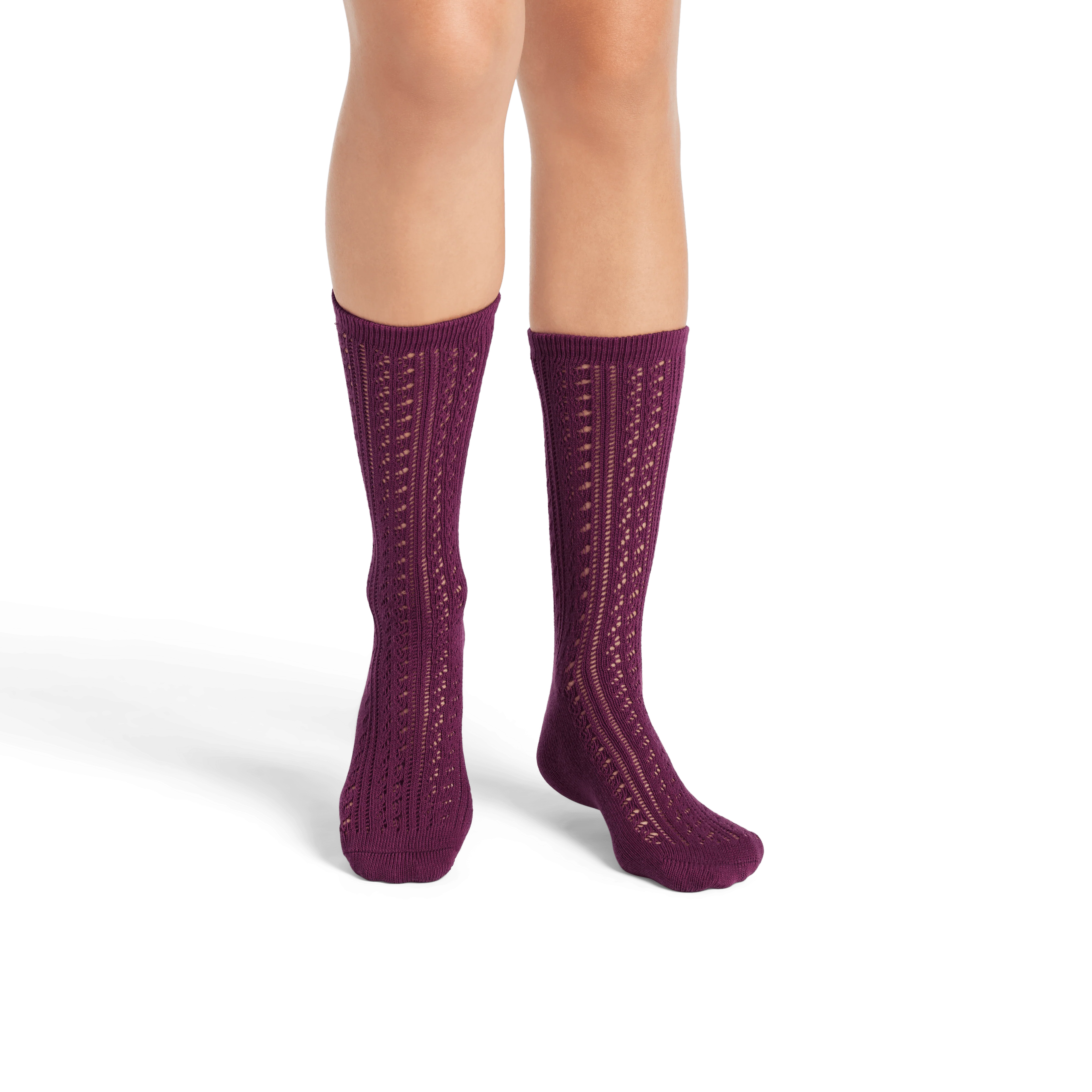 Women's Pointelle Calf Socks - Image 9