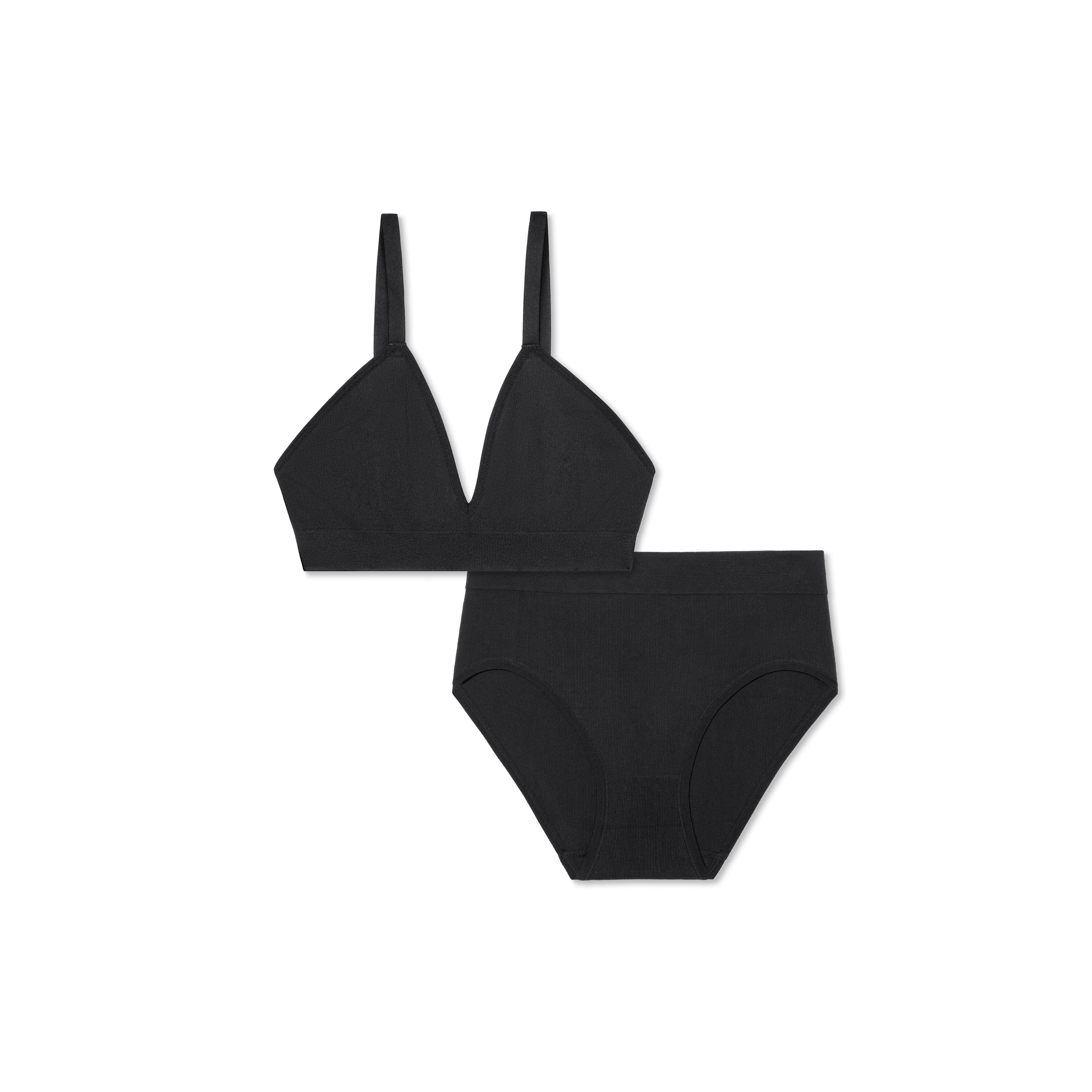 Women's Seamless Triangle Bralette + High Rise Brief Pack - Image 6