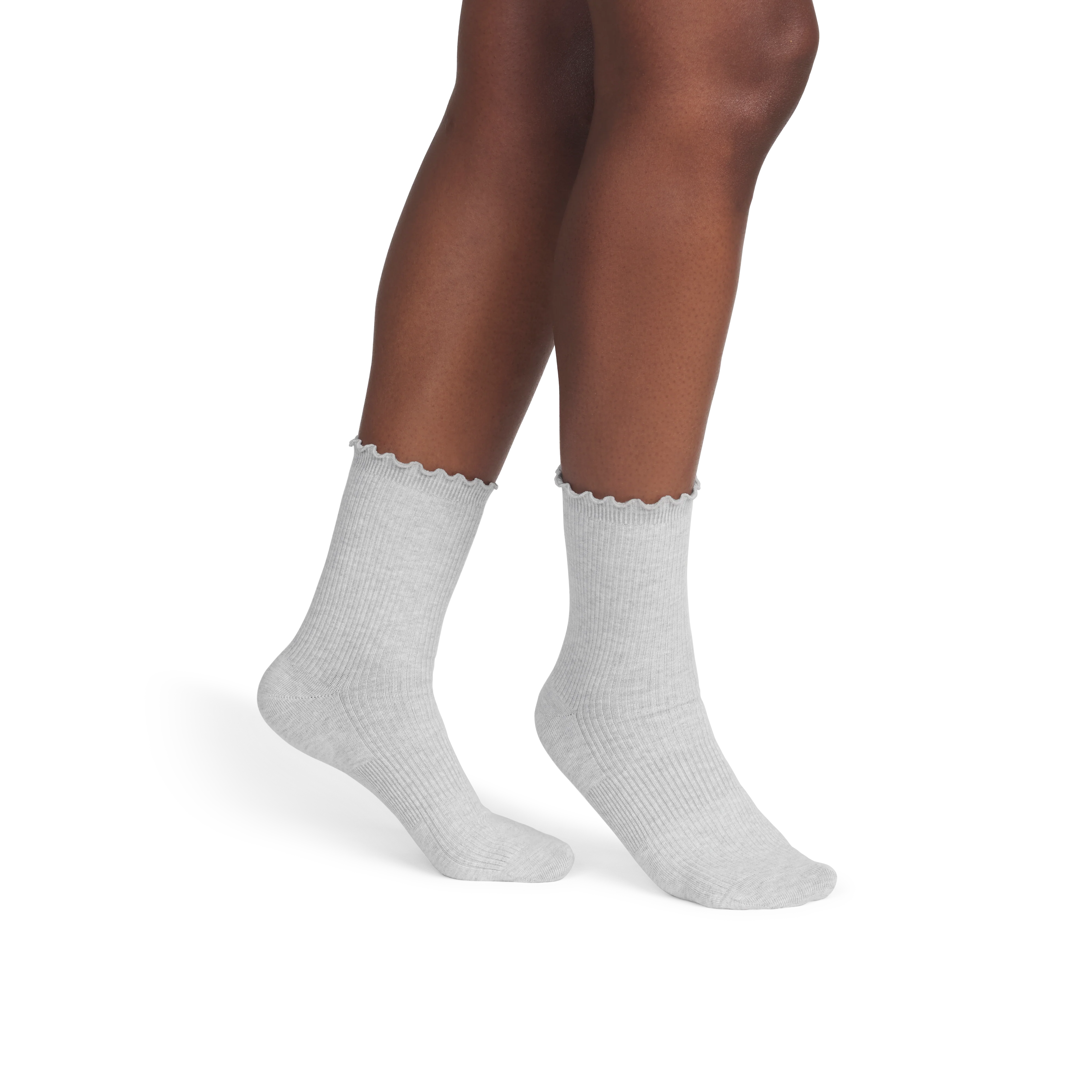Women's Ruffle Rib Half Calf Socks - Image 26