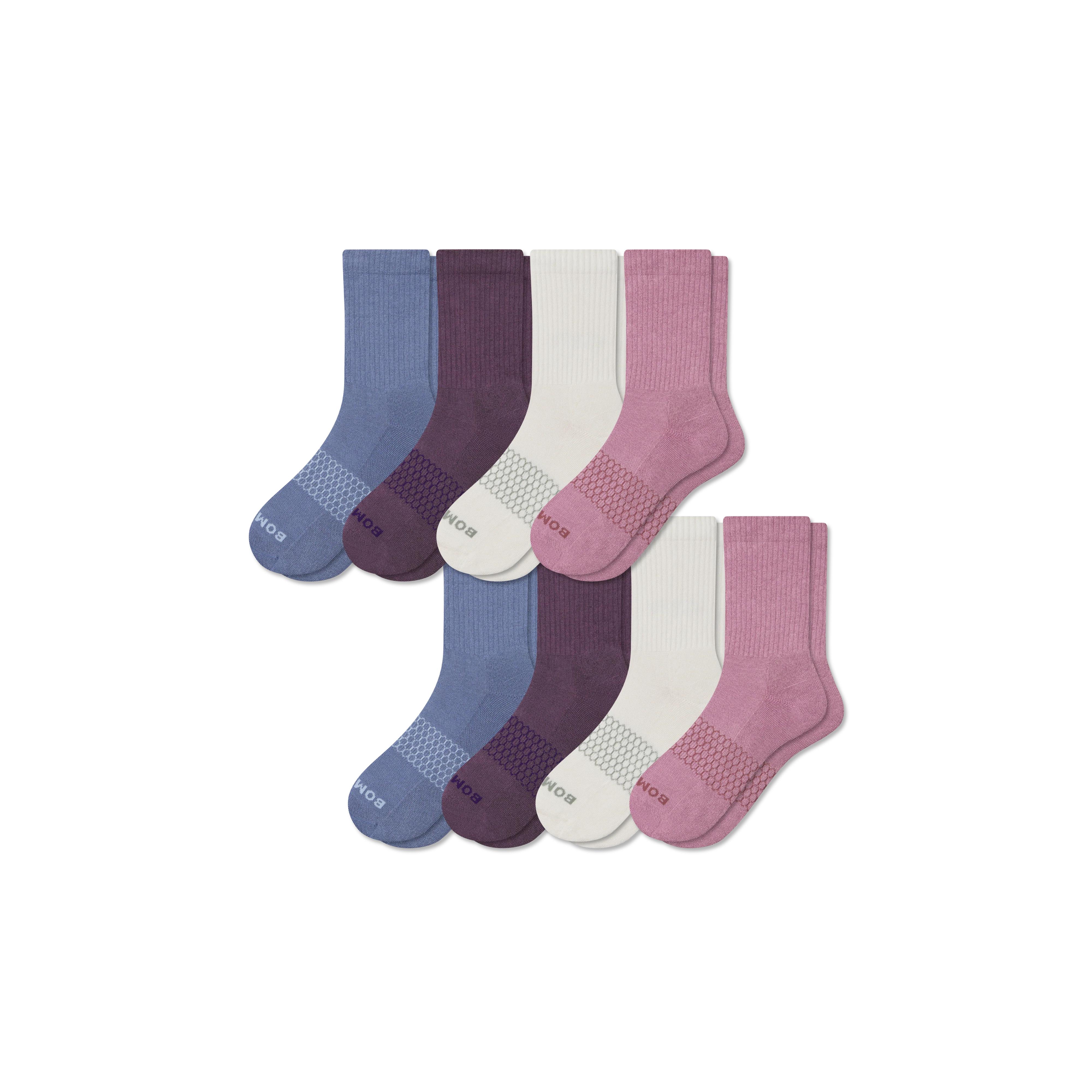 Women's Solids Half Calf Sock 8-Pack