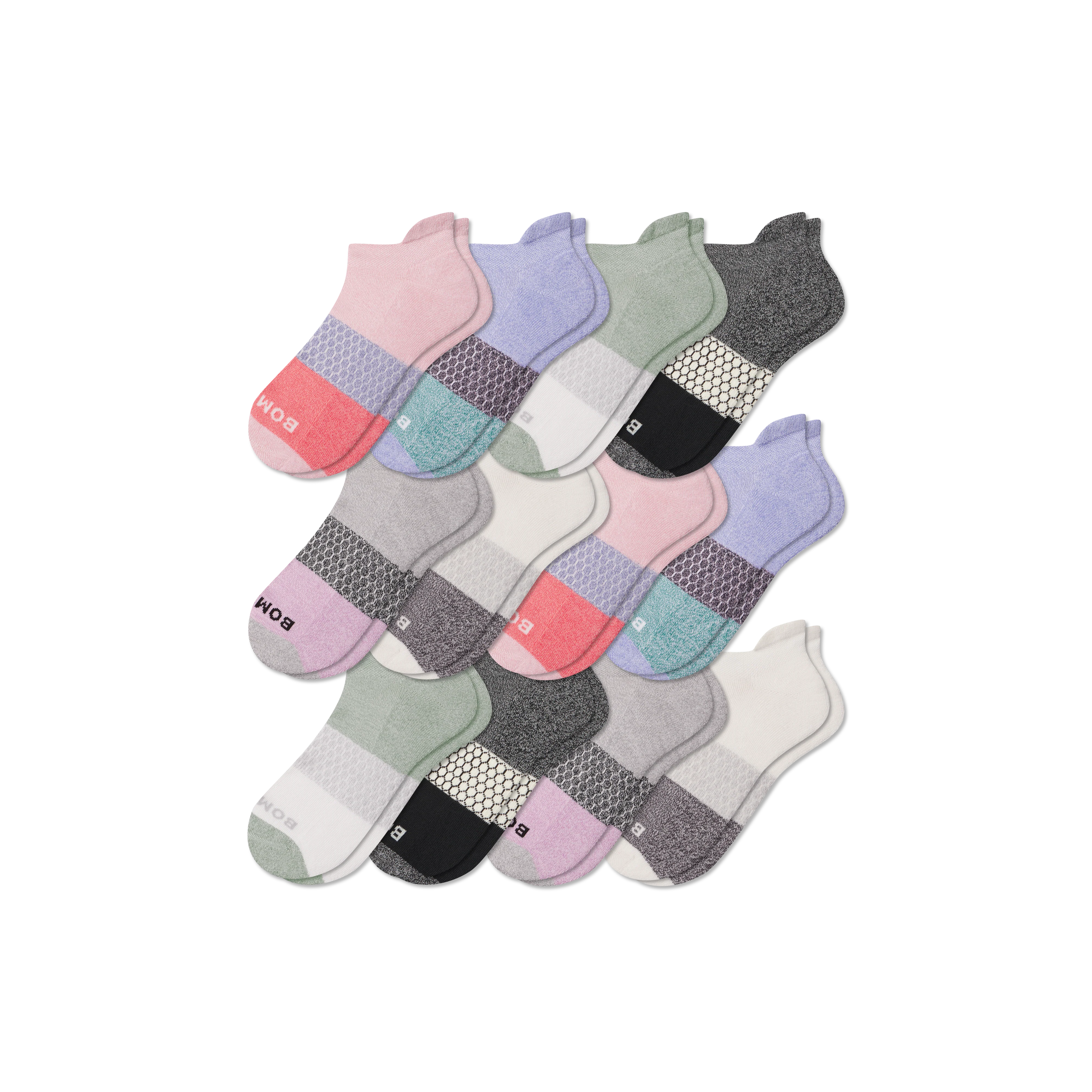 Women's Tri-Block Ankle Sock 12-Pack